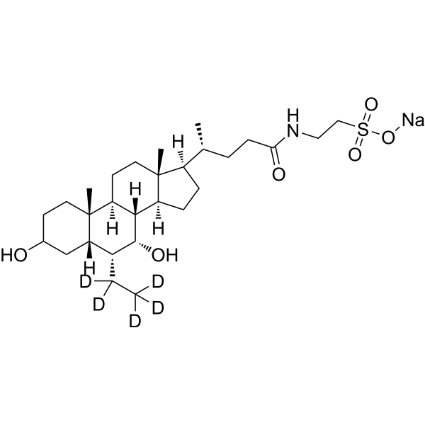 Tauro 6-ethlchenodeoxycholic acid-d5(sodium）